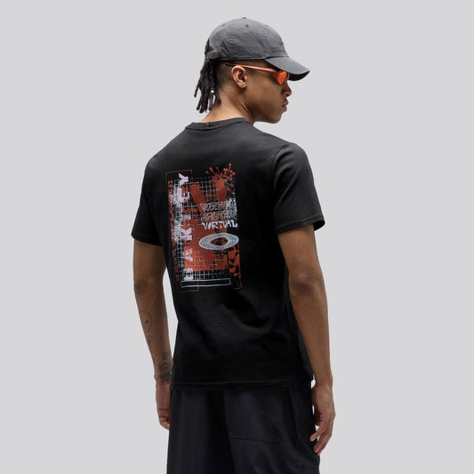 Polera Oakley Futurescape Logo Hibiscus Black