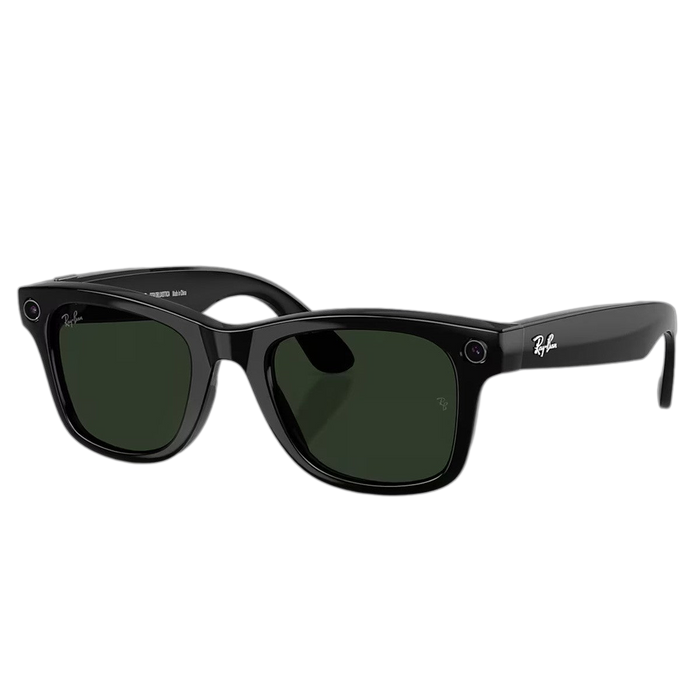 Lentes de Sol Ray-Ban Wayfarer Meta Gen 2 Black Polarizado 53-22