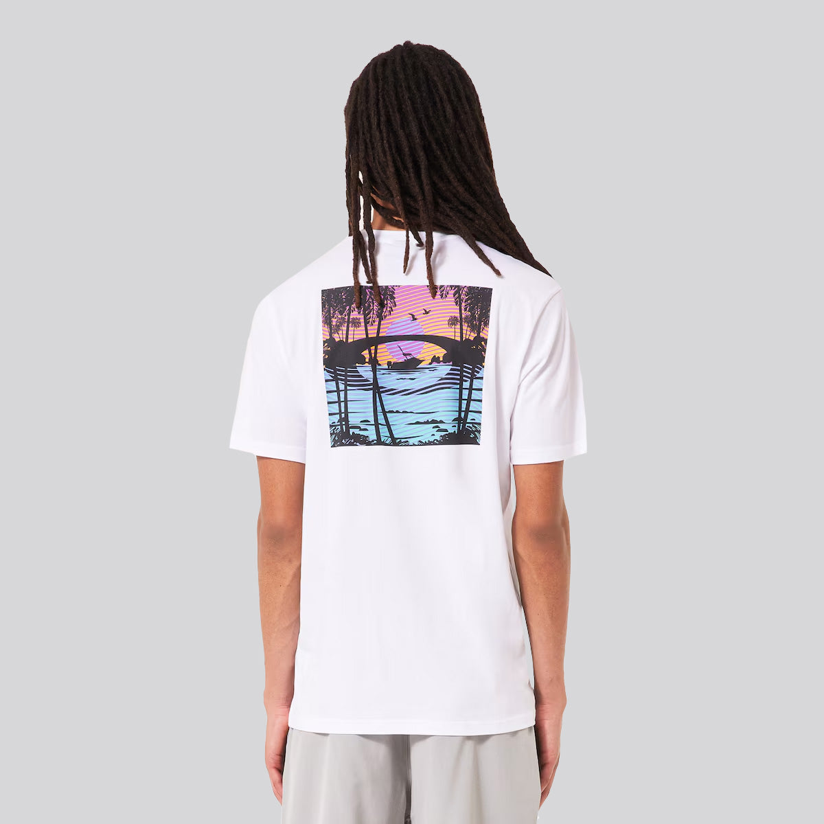 Polera Oakley Golden Hour Bark White