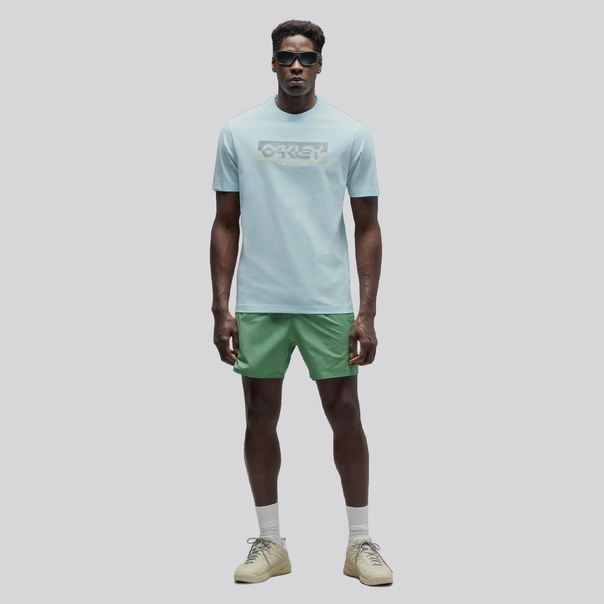 Polera Oakley Duality B1B Blue/Off White