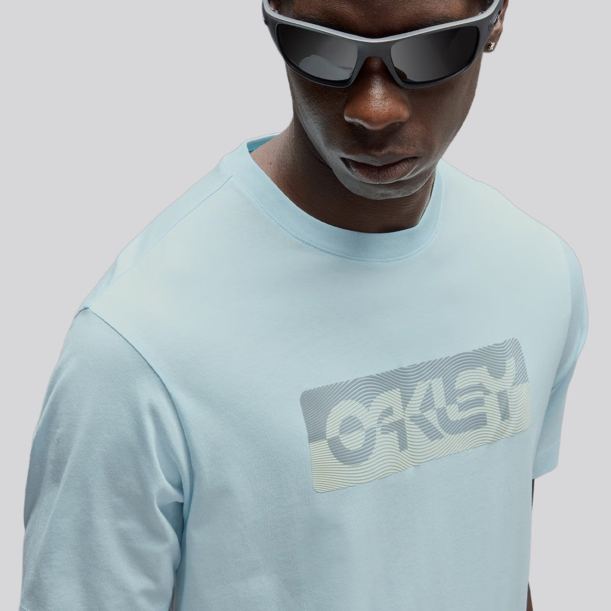 Polera Oakley Duality B1B Blue/Off White