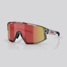 Lentes de Sol Bliz Fusion Transparent Dark Grey / Red