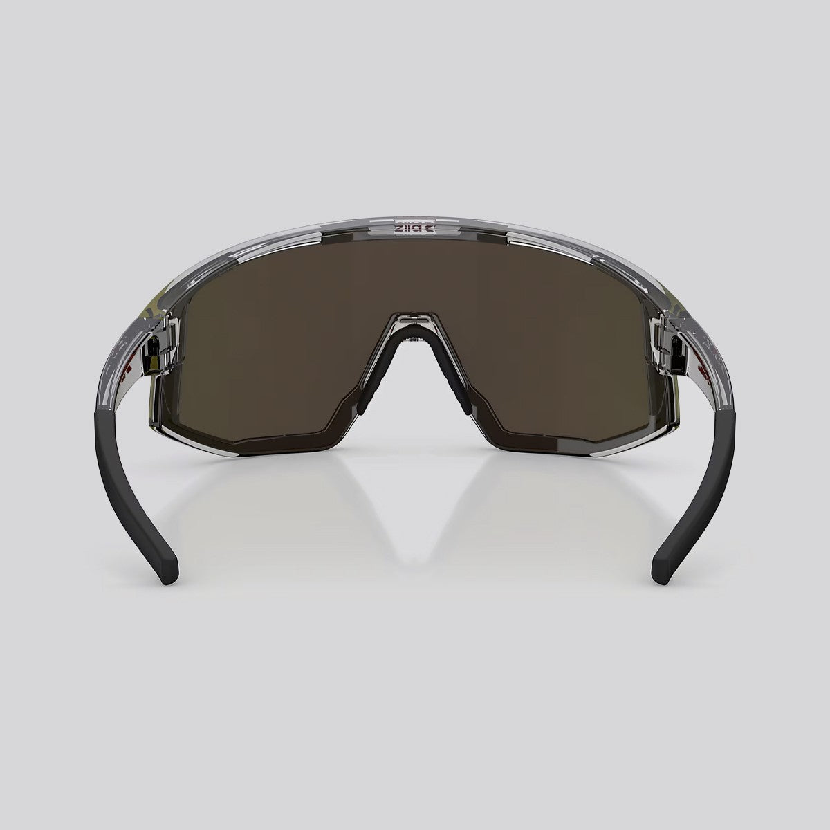 Lentes de Sol Bliz Fusion Transparent Dark Grey / Red