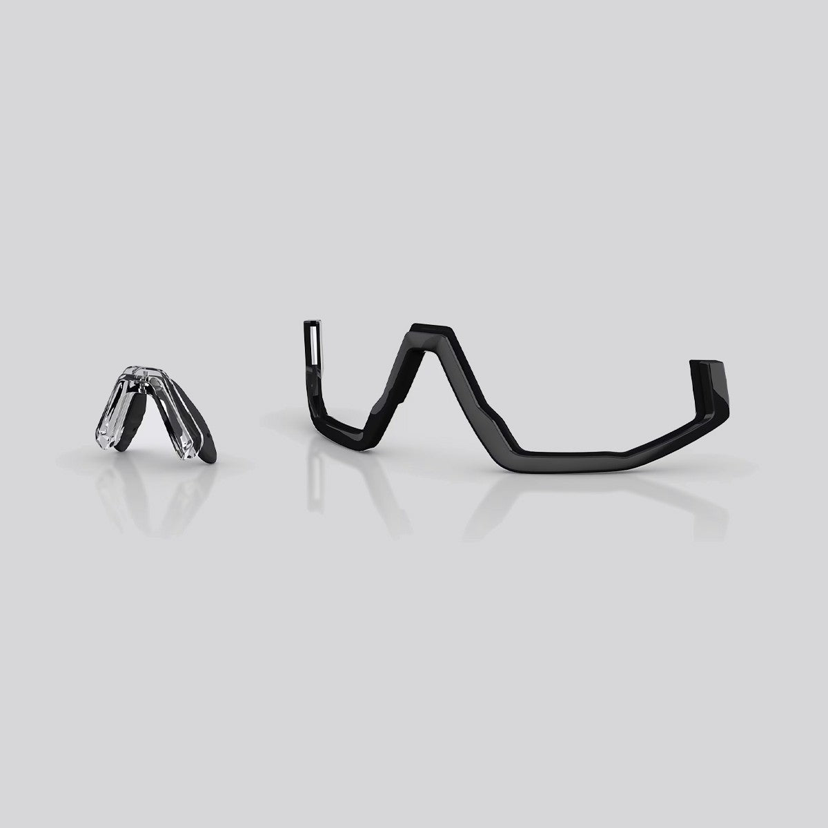 Lentes de Sol Bliz Fusion Transparent Dark Grey / Red