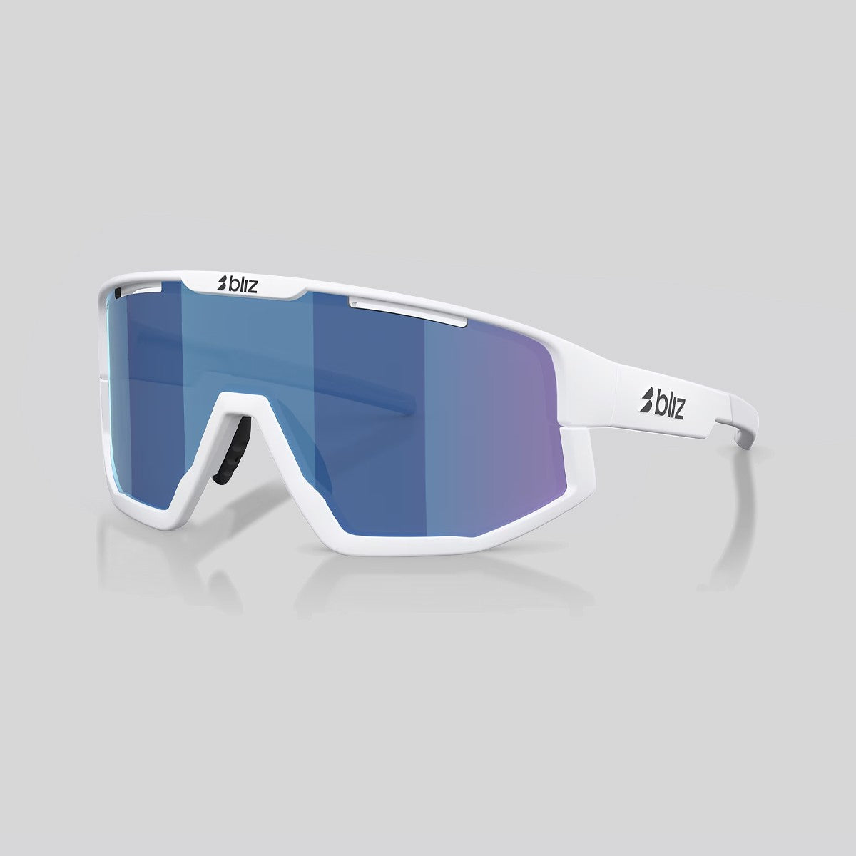 Lentes de Sol Bliz Fusion Matte White / Smoke Blue Multicolor