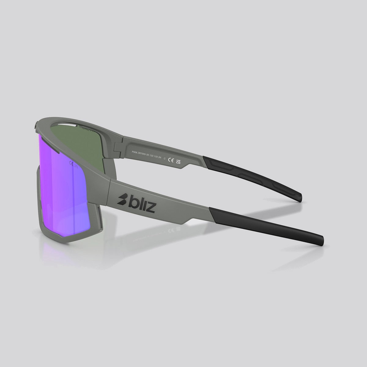 Lentes de Sol Bliz Fusion Matte Grey / Smoke Purple Multicolor