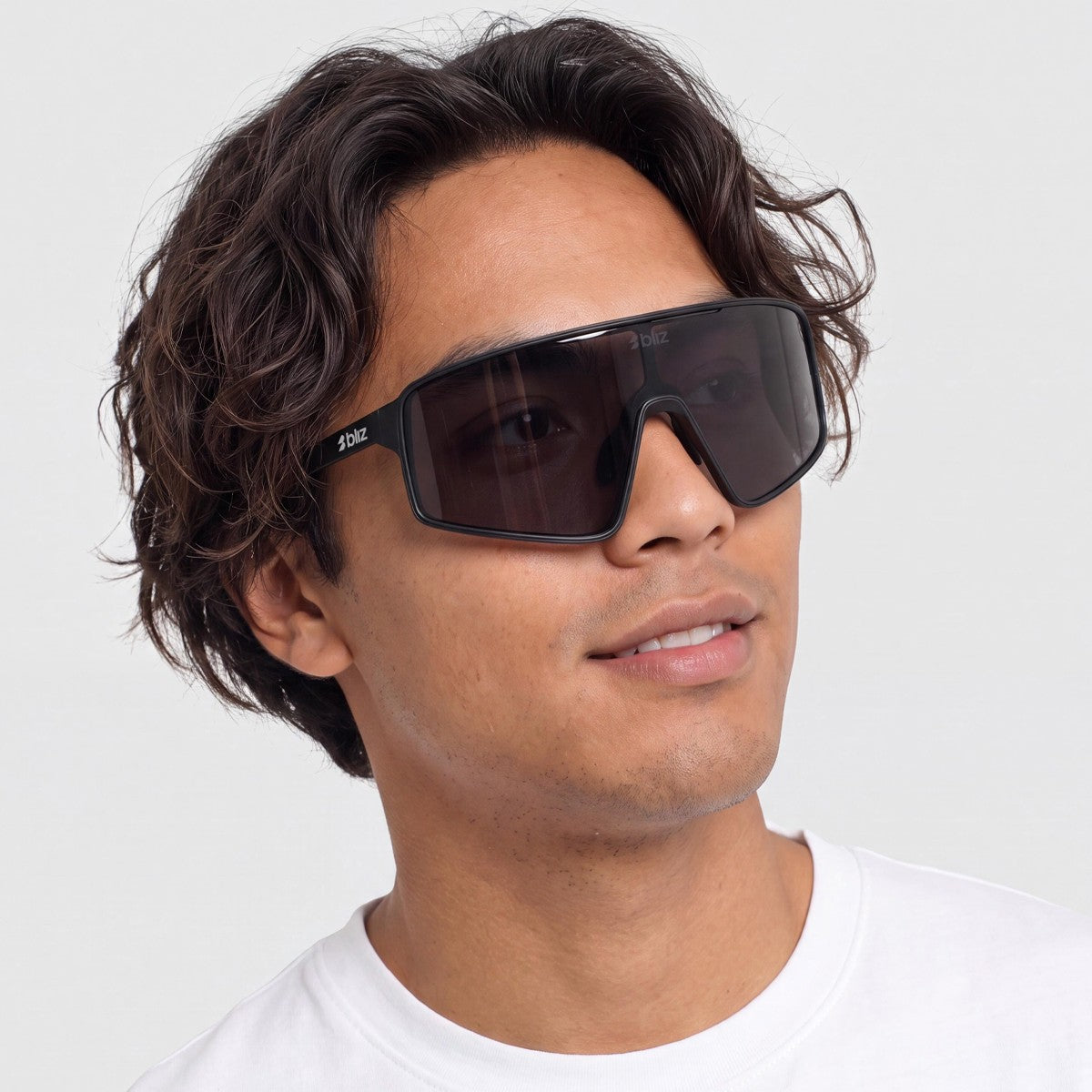 Lentes de Sol Bliz P001 Matte Black / Smoke Silver Mirror