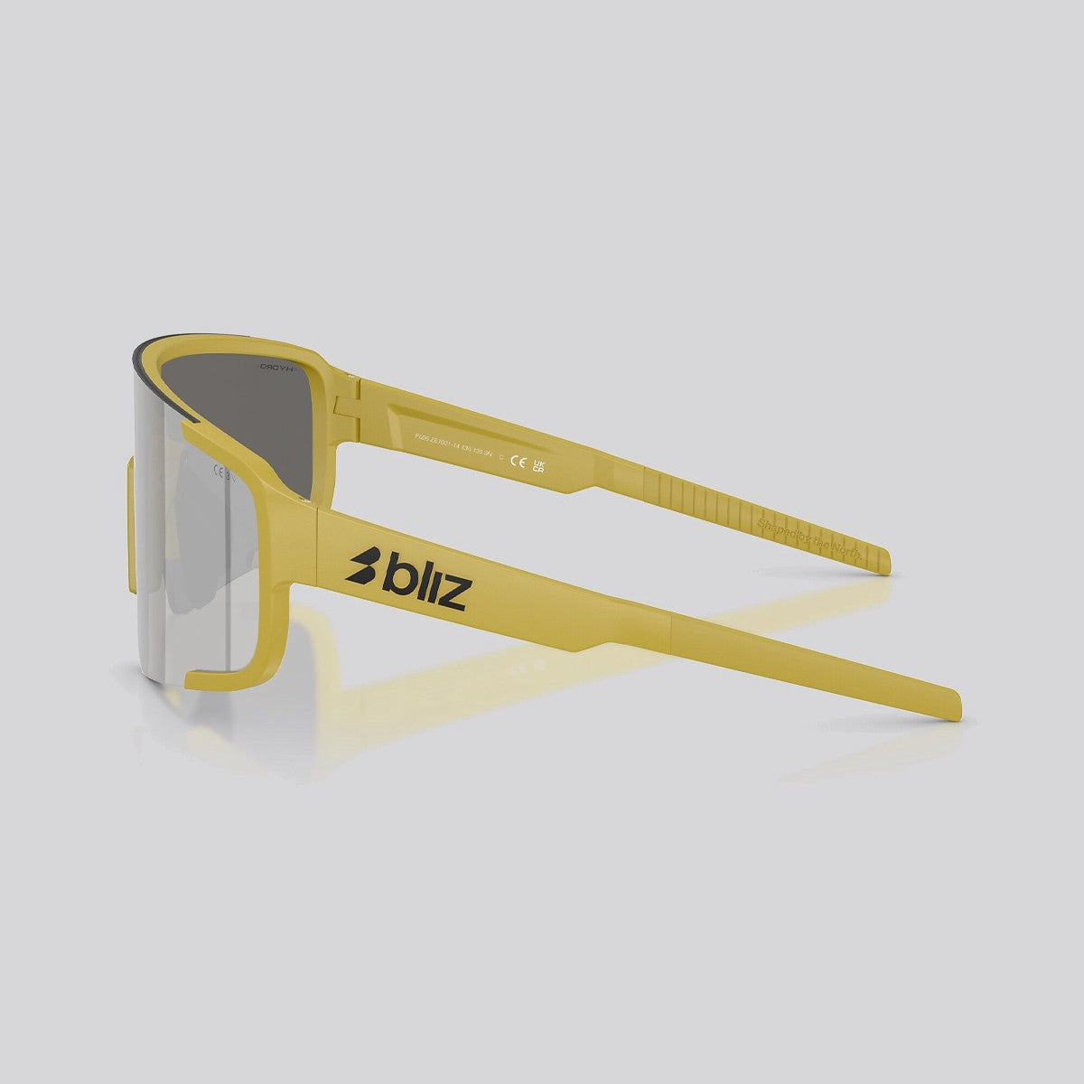 Lentes de Sol Bliz P003 Matte Amber Green / Smoke Silver Mirror