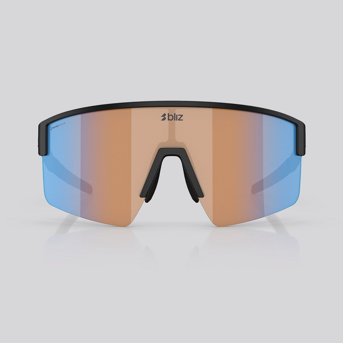 Lentes de Sol Bliz P004 Matte Black / Coral Orange Mirror Blue