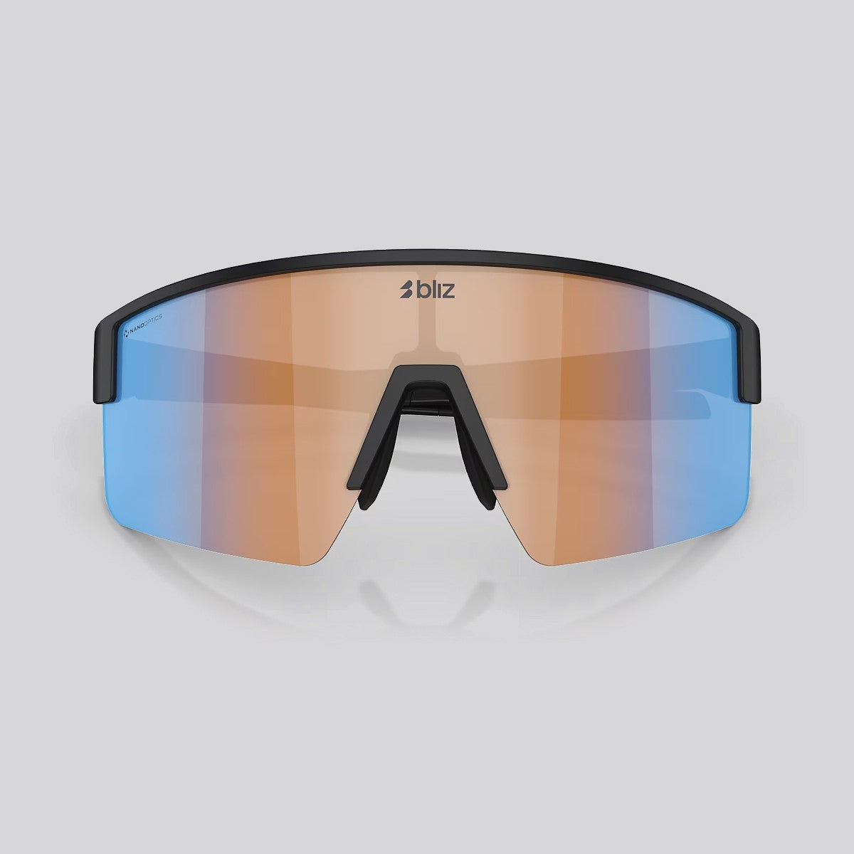 Lentes de Sol Bliz P004 Matte Black / Coral Orange Mirror Blue