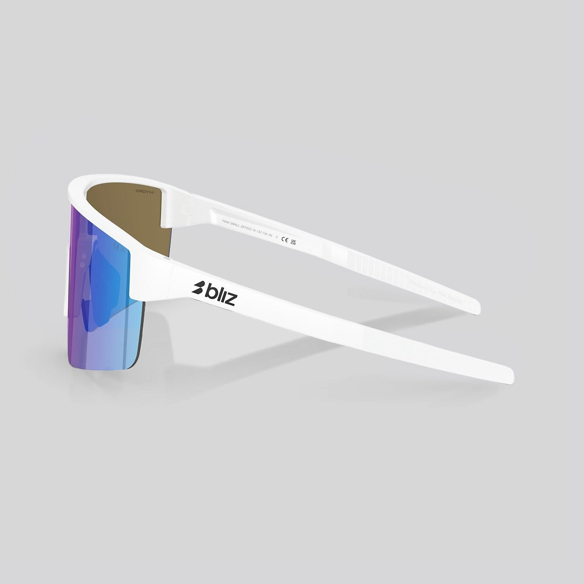 Lentes de Sol Bliz P004 Matte White / Smoke Blue Multicolor