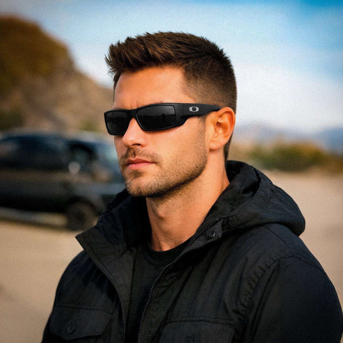 Lentes de Sol Oakley Gascan Matte Black / Grey Polarizado