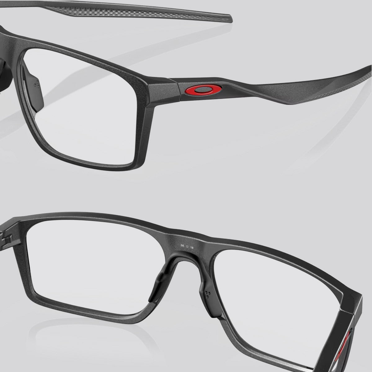 Lentes Visuales Oakley Bat Flip Black/Red