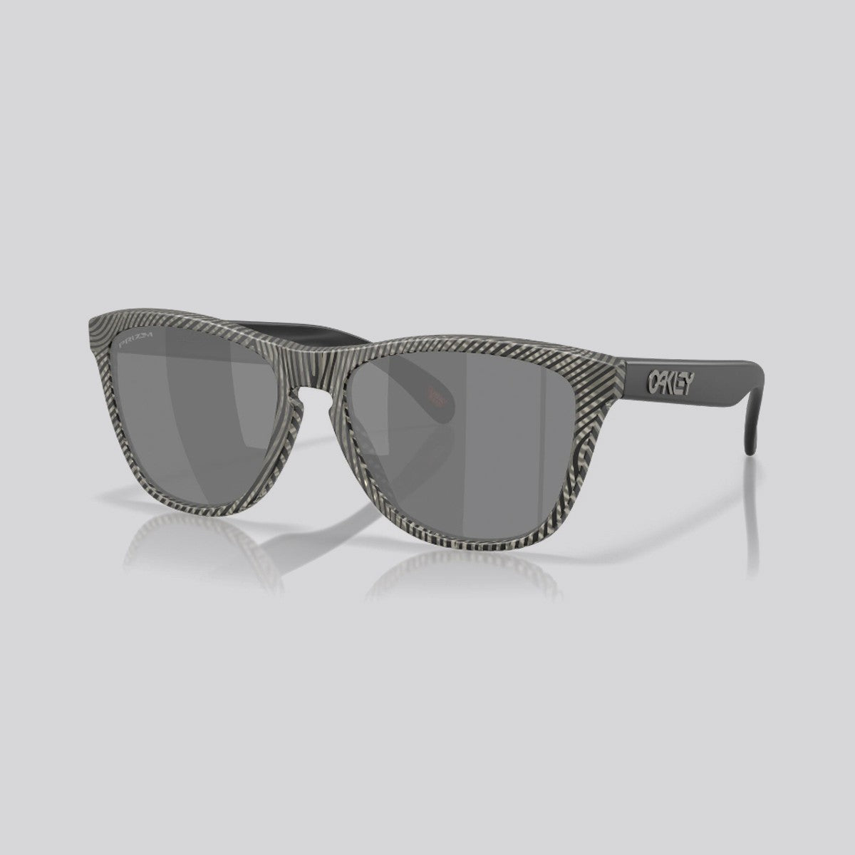 Lentes de Sol Oakley Frogskins Prizm Black/Matte Grey Ink Fingerprint
