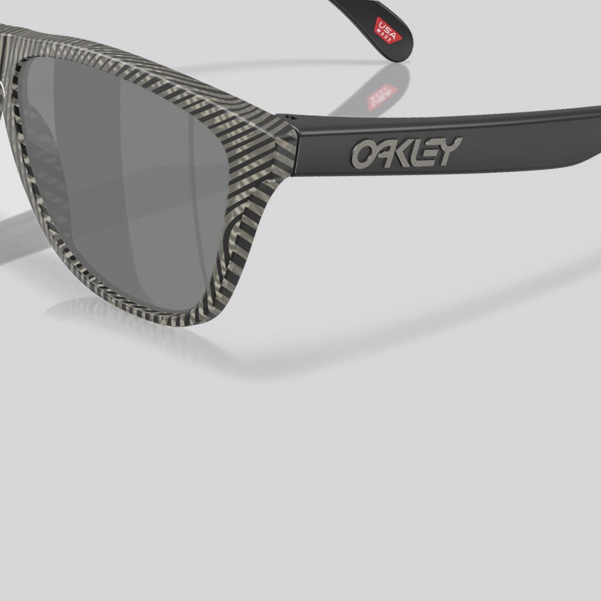 Lentes de Sol Oakley Frogskins Prizm Black/Matte Grey Ink Fingerprint