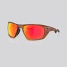 Lentes de sol Oakley Lateralis KM Signature Edición Kylian Mbappé Prizm Ruby/Matte Dark Amber