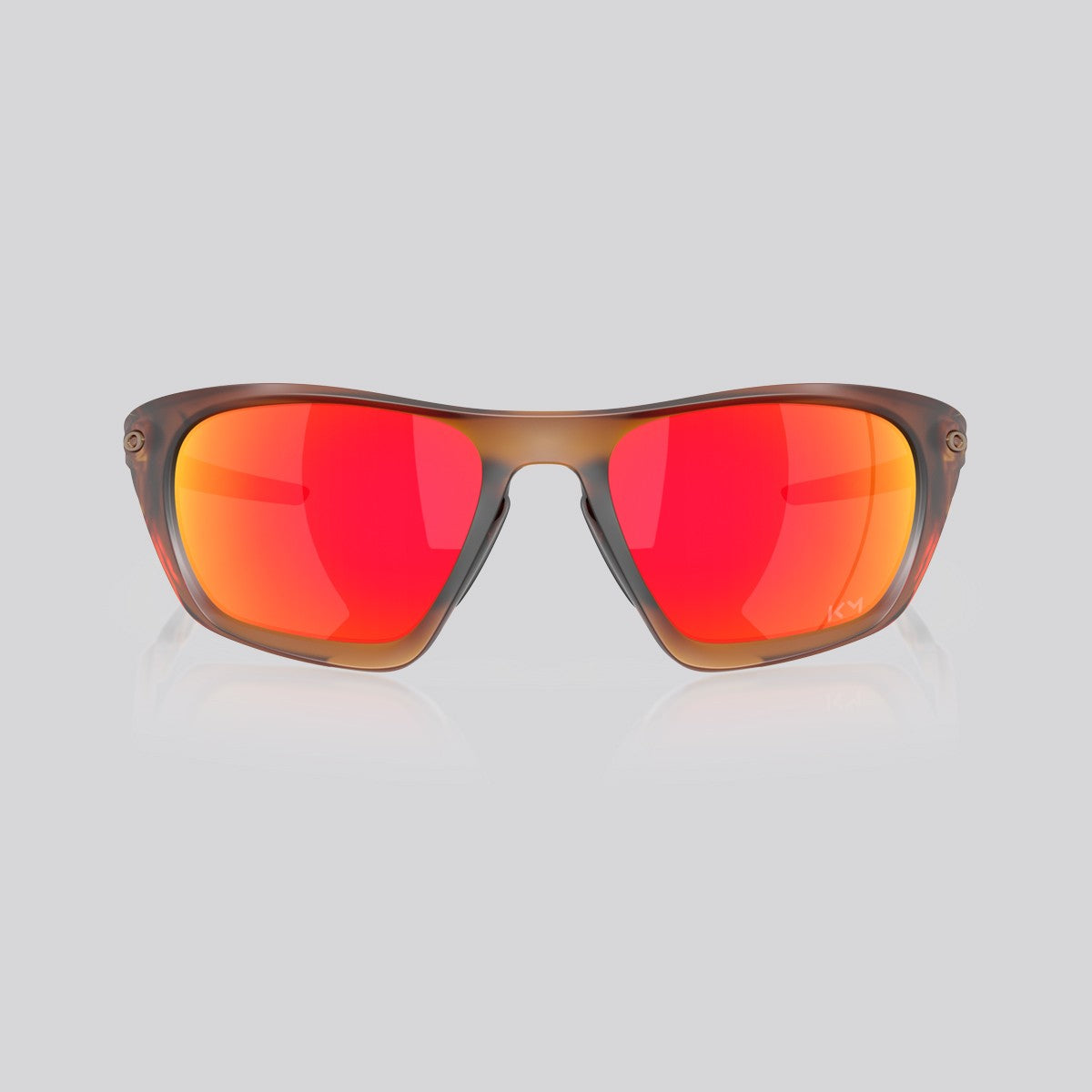 Lentes de sol Oakley Lateralis KM Signature Edición Kylian Mbappé Prizm Ruby/Matte Dark Amber