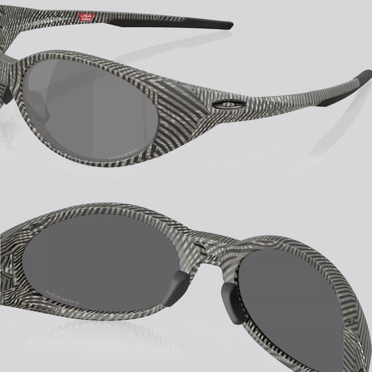 Lentes de Sol Oakley Eye Jacket Matte Grey/ Ink Fingerprint