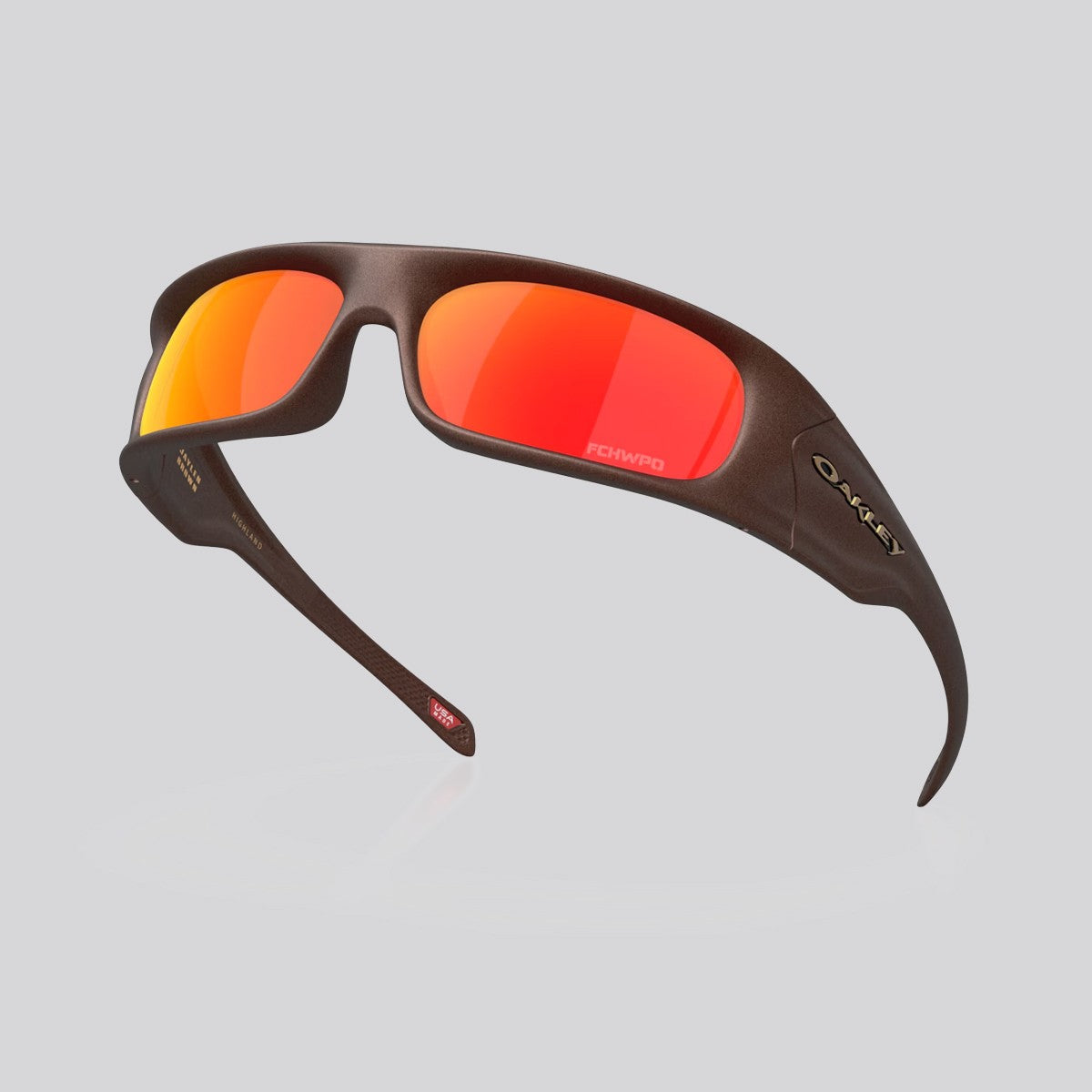 Lentes de Sol Oakley Highland Jaylen Brown Signature Series Brown/Prizm Ruby