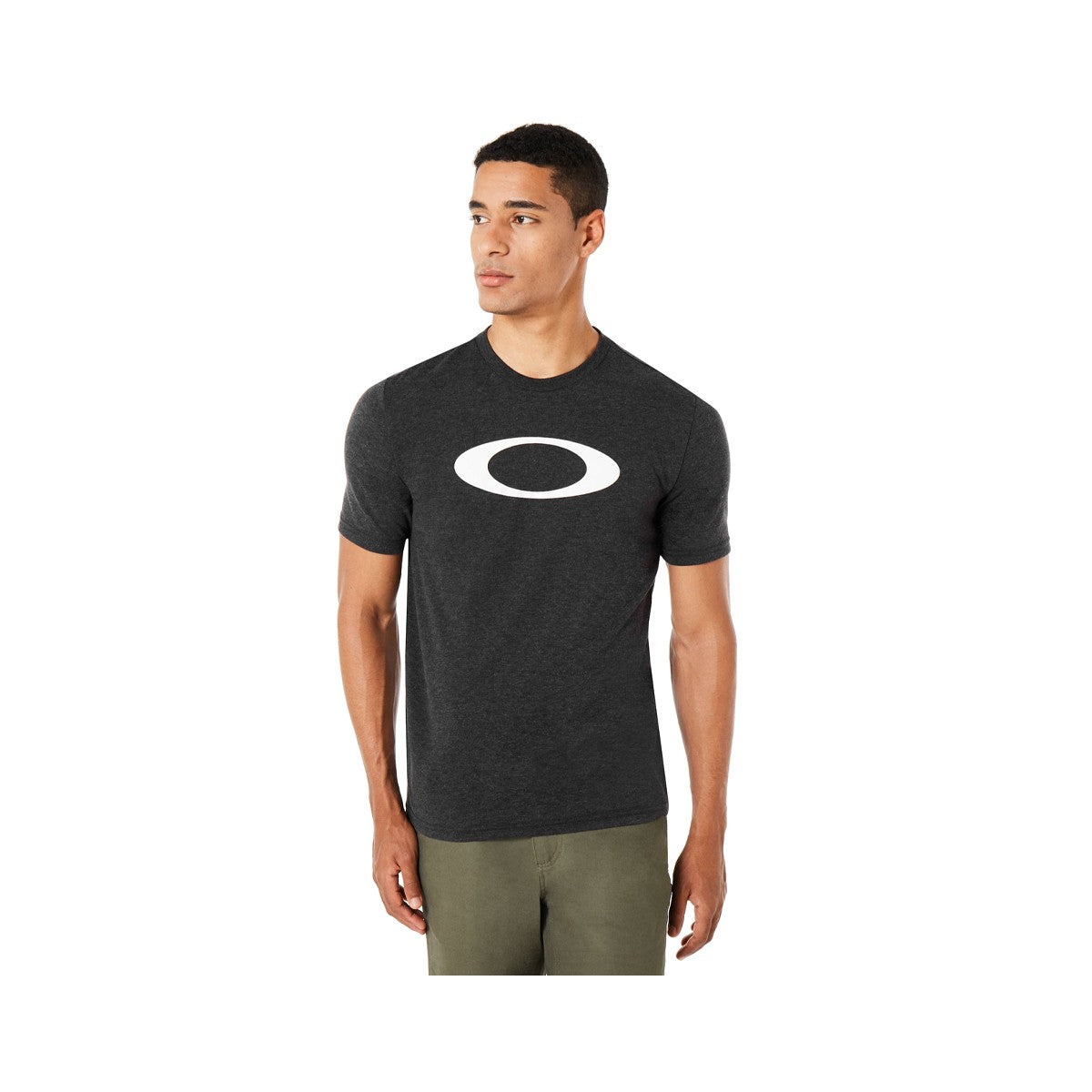 Polera Oakley O-Bold Ellipse Blackout Light Heather