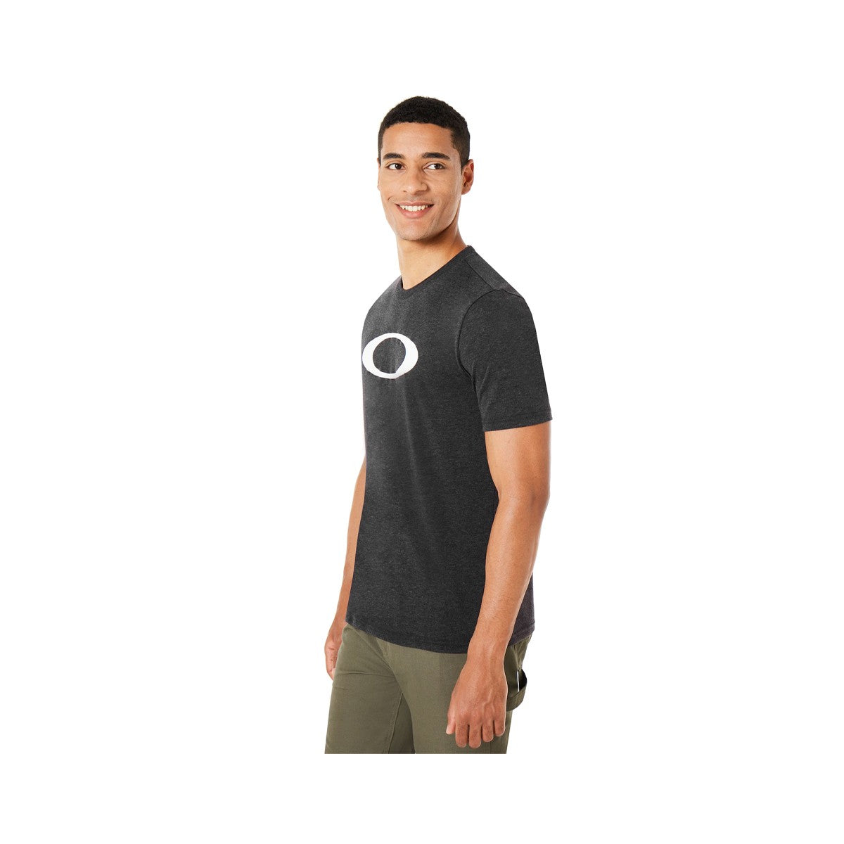 Polera Oakley O-Bold Ellipse Blackout Light Heather