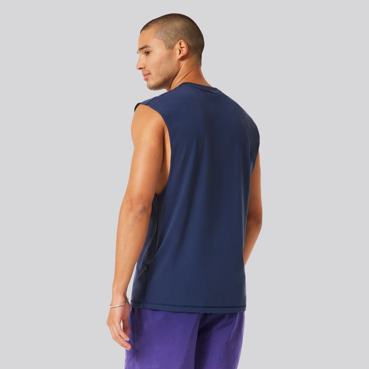 Polera Oakley Bark Sun Tank Blue