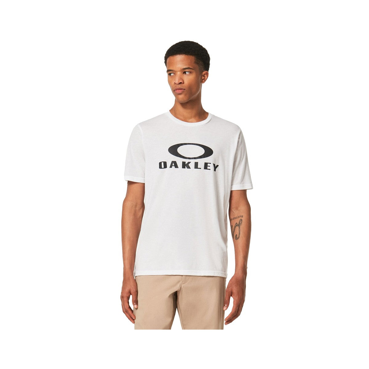 Polera Oakley O Bark White/Black