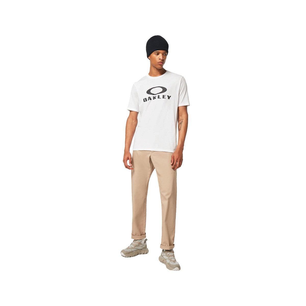 Polera Oakley O Bark White/Black