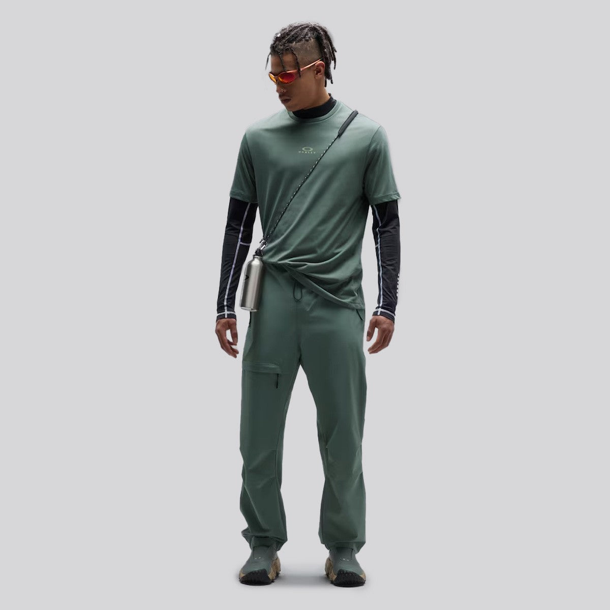 Polera Oakley Bark New SS Green/Olive