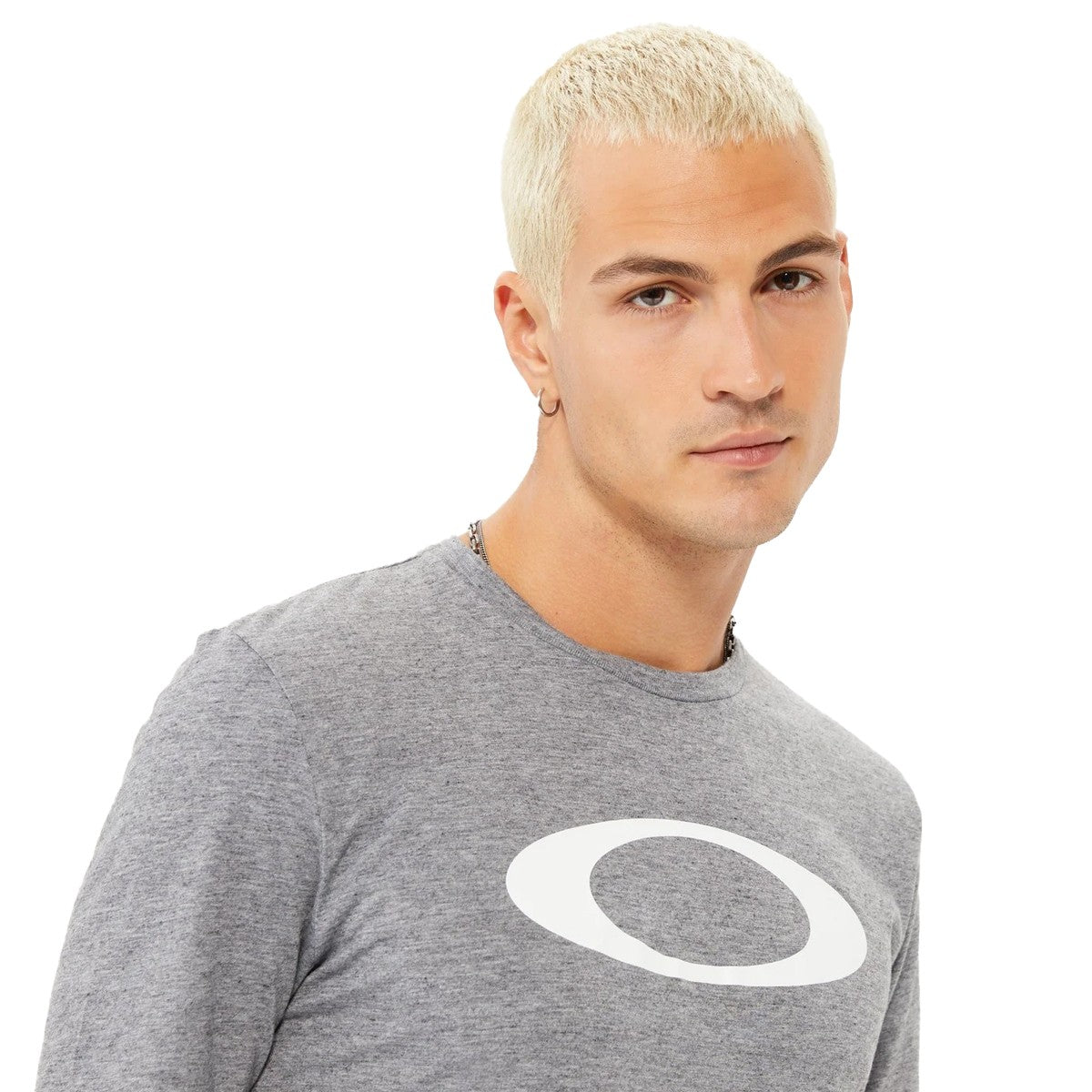 Polera Oakley O-Bold Ellipse Gris
