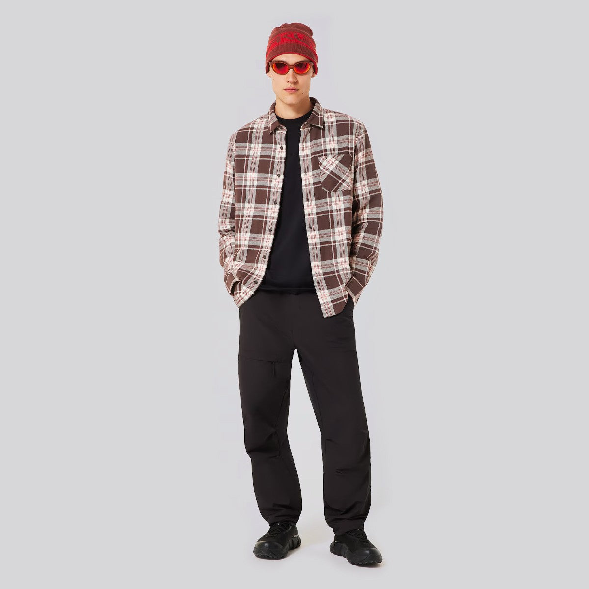 Camisa Oakley Podium Plaid Cocoa Brown/Mist