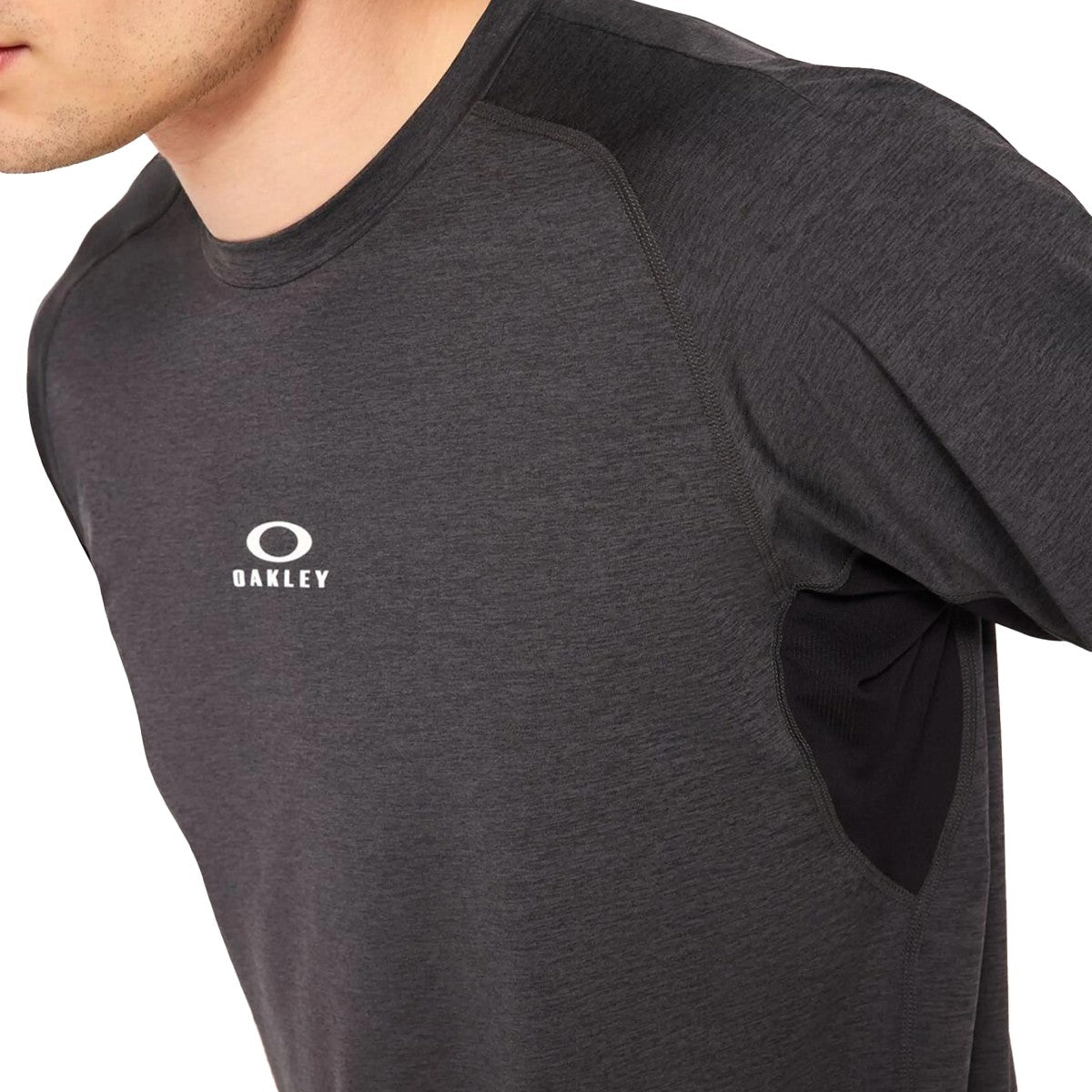 Polera Oakley O-Fit RC SS Black/Gray Heather