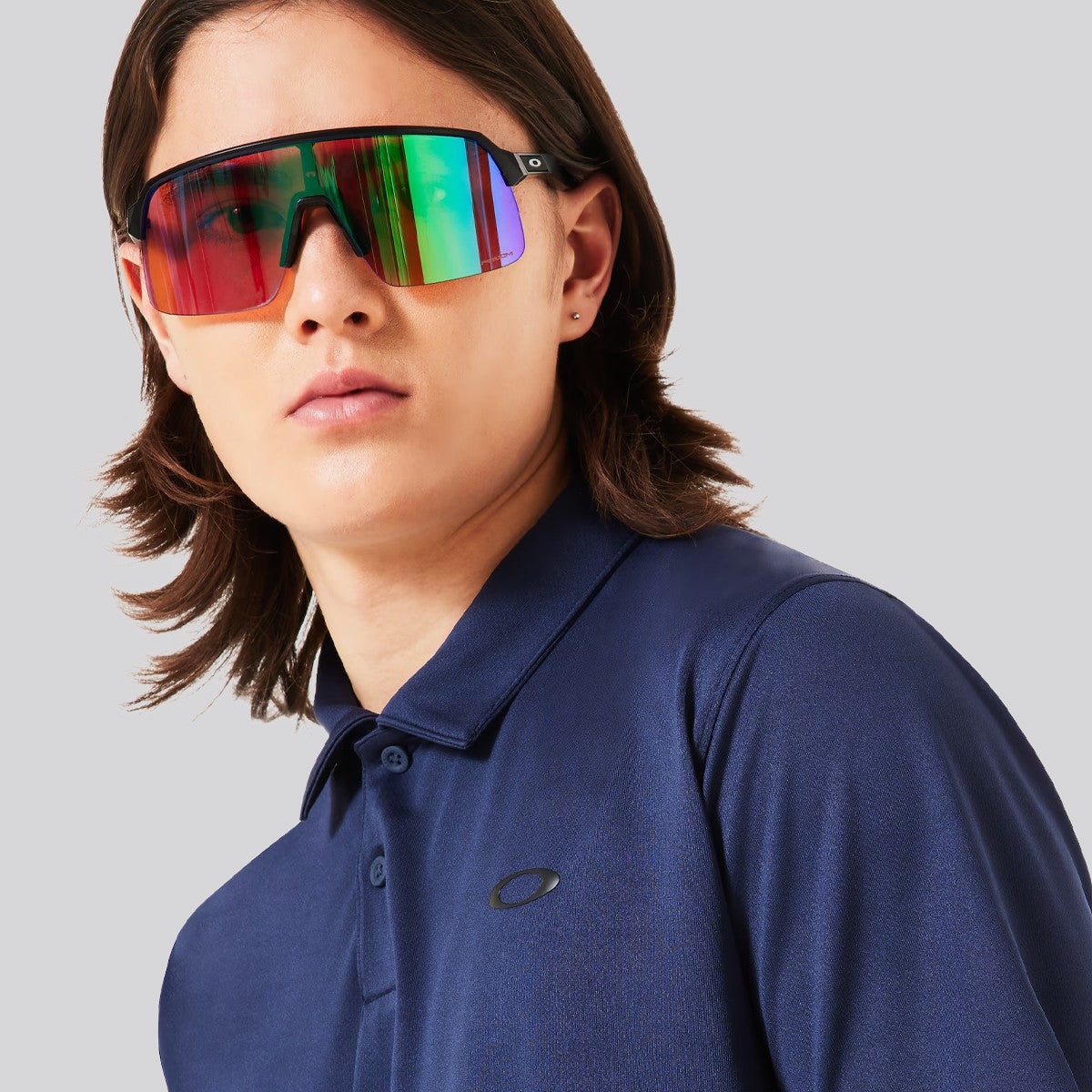 Polera Oakley Icon TN Protect RC Navy Blue