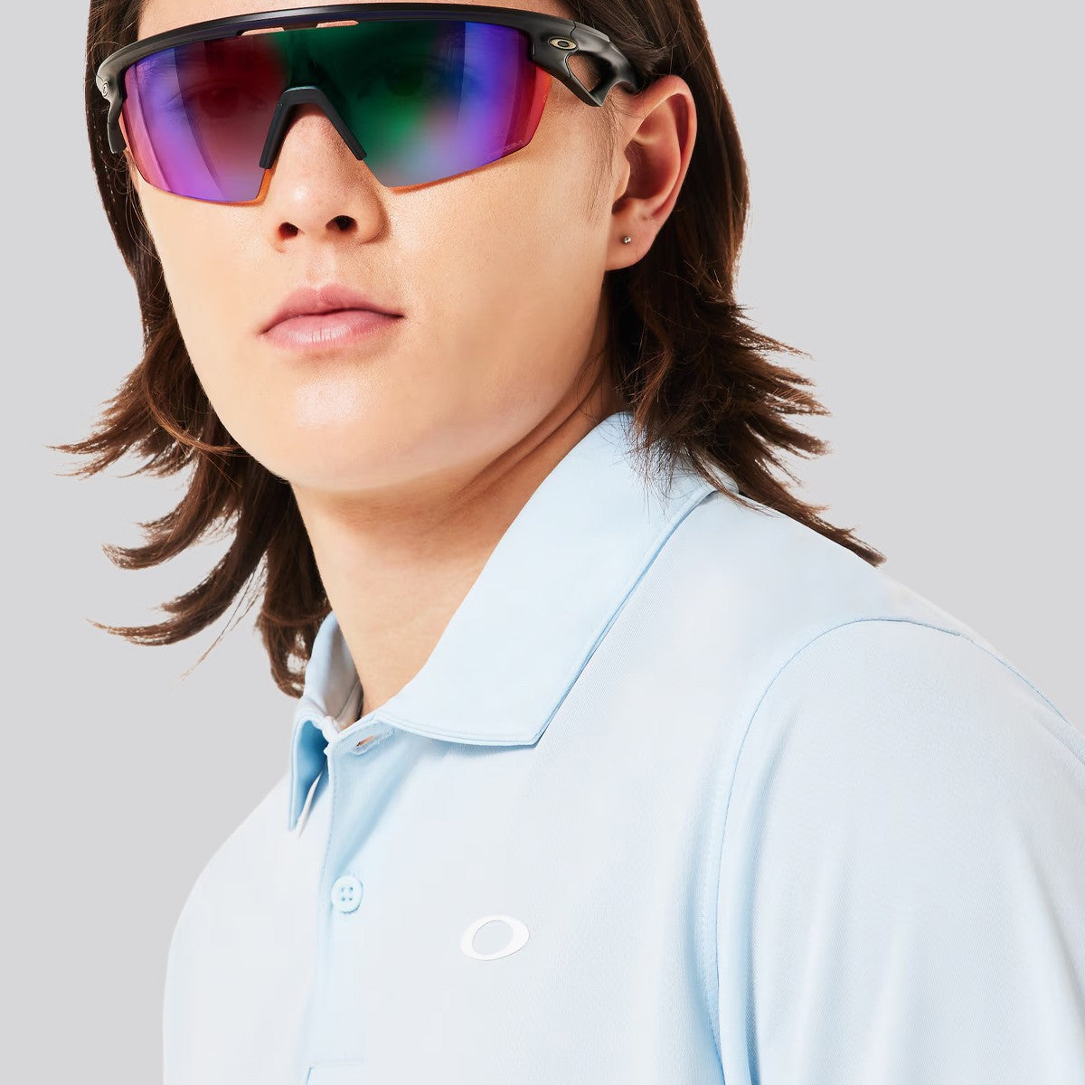 Polera Oakley Icon TN Protect RC Blue/Off White