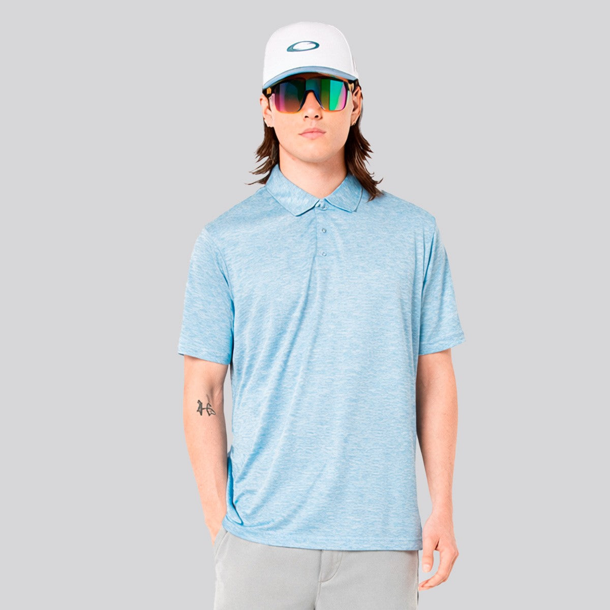 Polera Oakley Aero Hydrolix Sky Blue