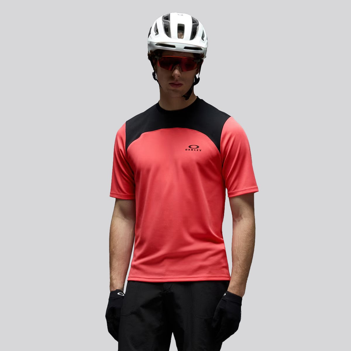 Polera Oakley Free Ride SS Grey / Light Grey