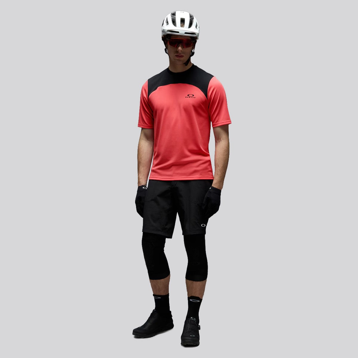 Polera Oakley Free Ride SS Grey / Light Grey