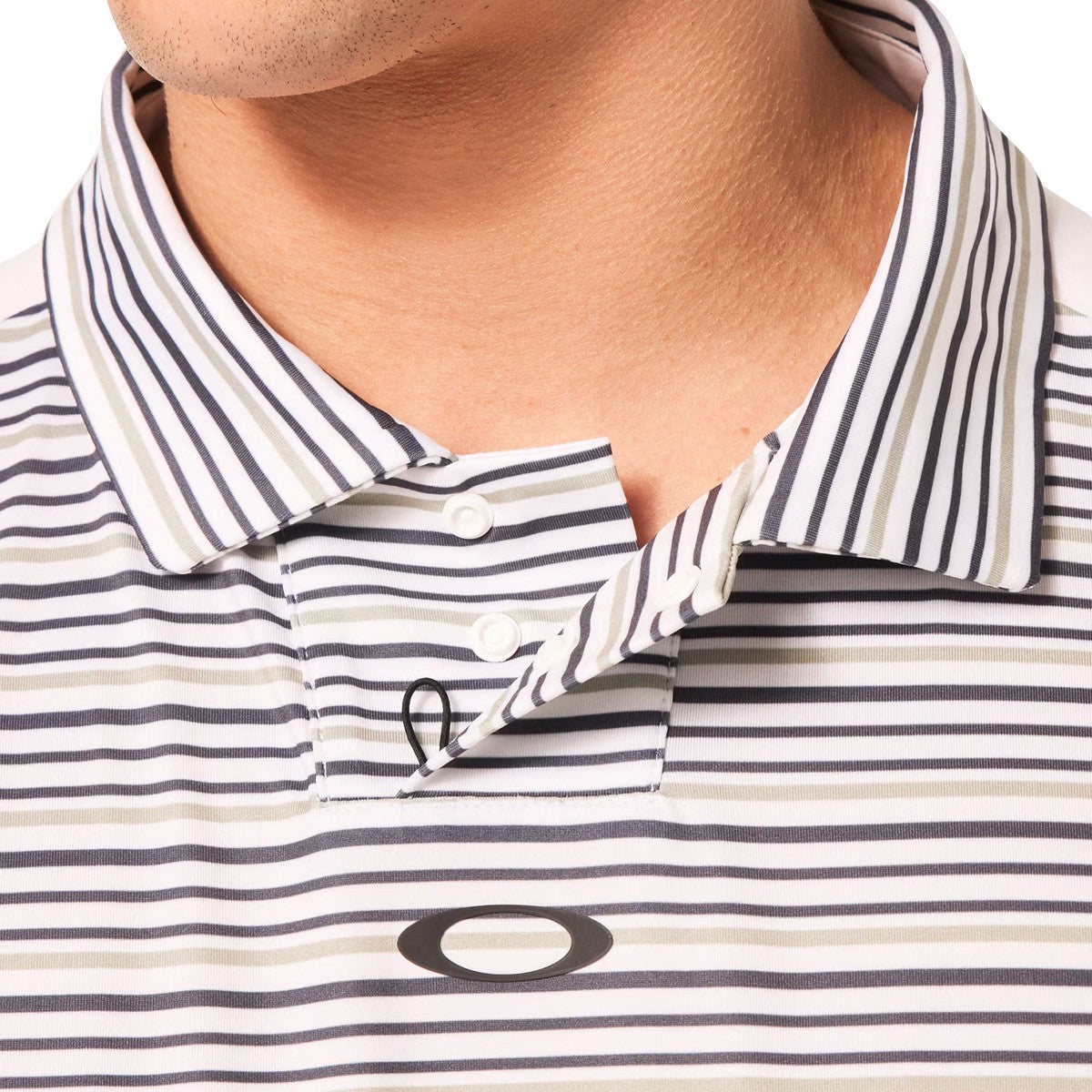 Polera Oakley C1 Archive Stripe White Stripe