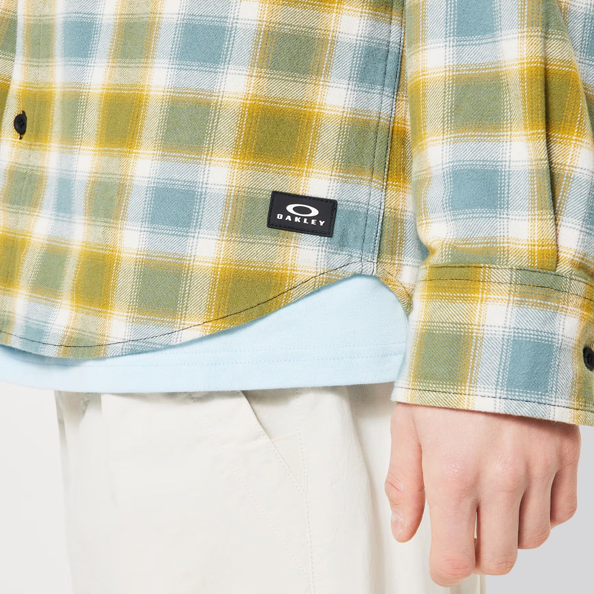 Camisa Oakley 90s Plaid LS Pacific/Mist/Sulfid Check