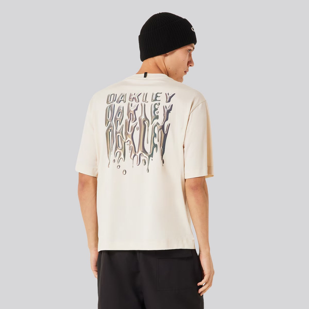 Polera Oakley Stacked Metal Mist