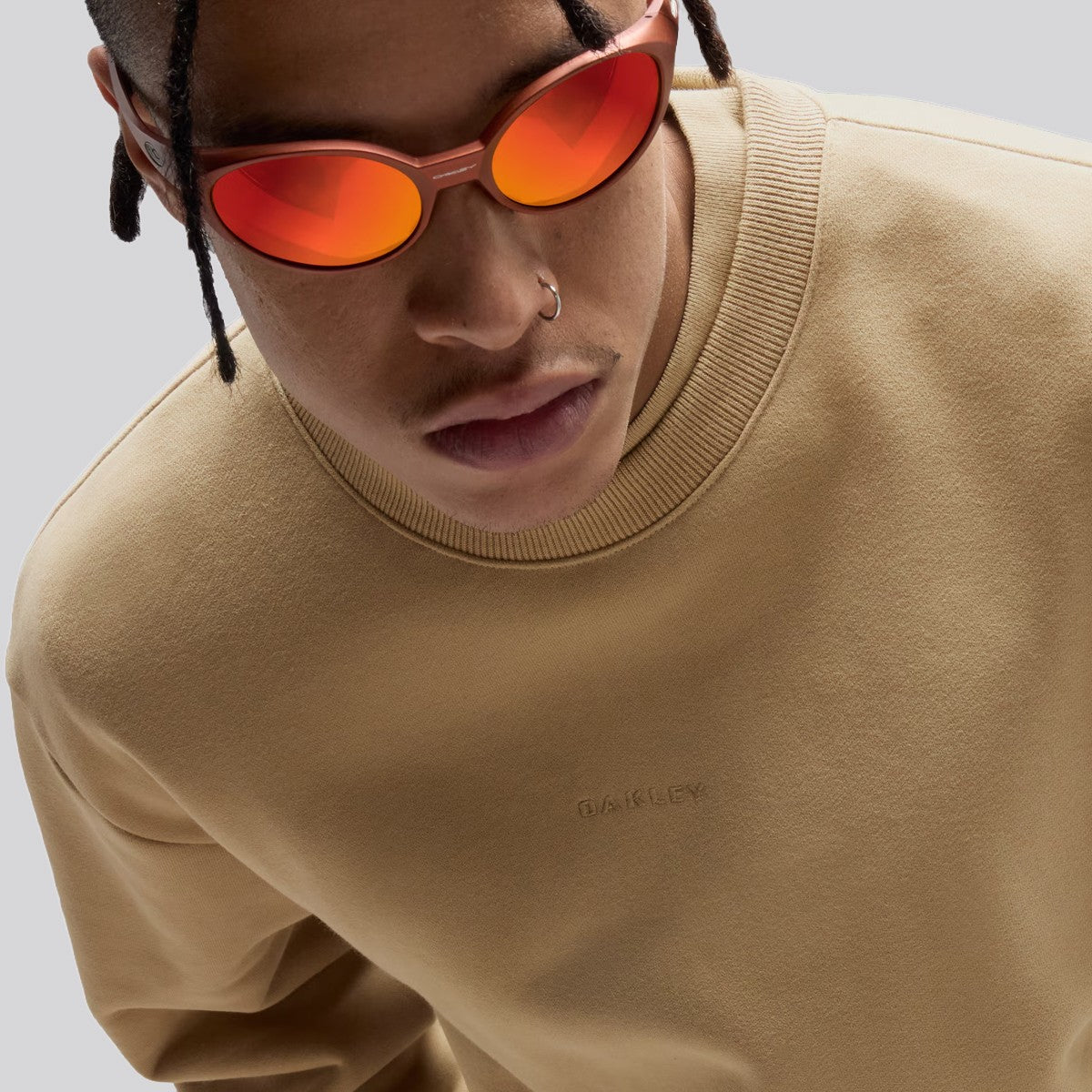 Polerón Oakley Soho Gen Crewneck Grey/Taupe