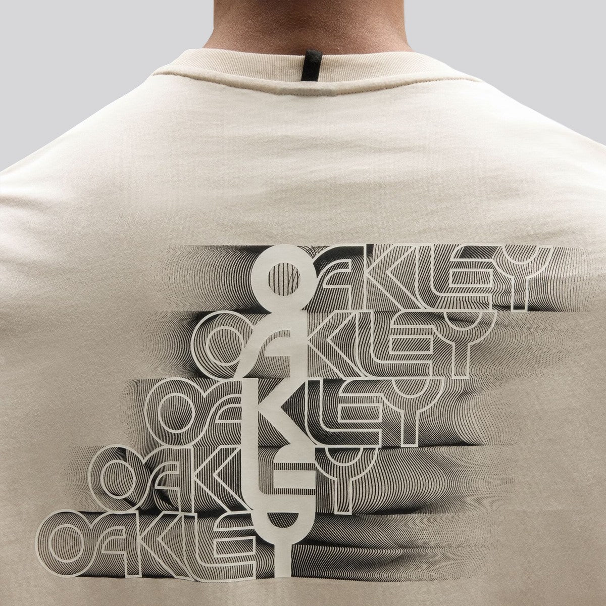 Polera Oakley Stacked Flow Light Grey