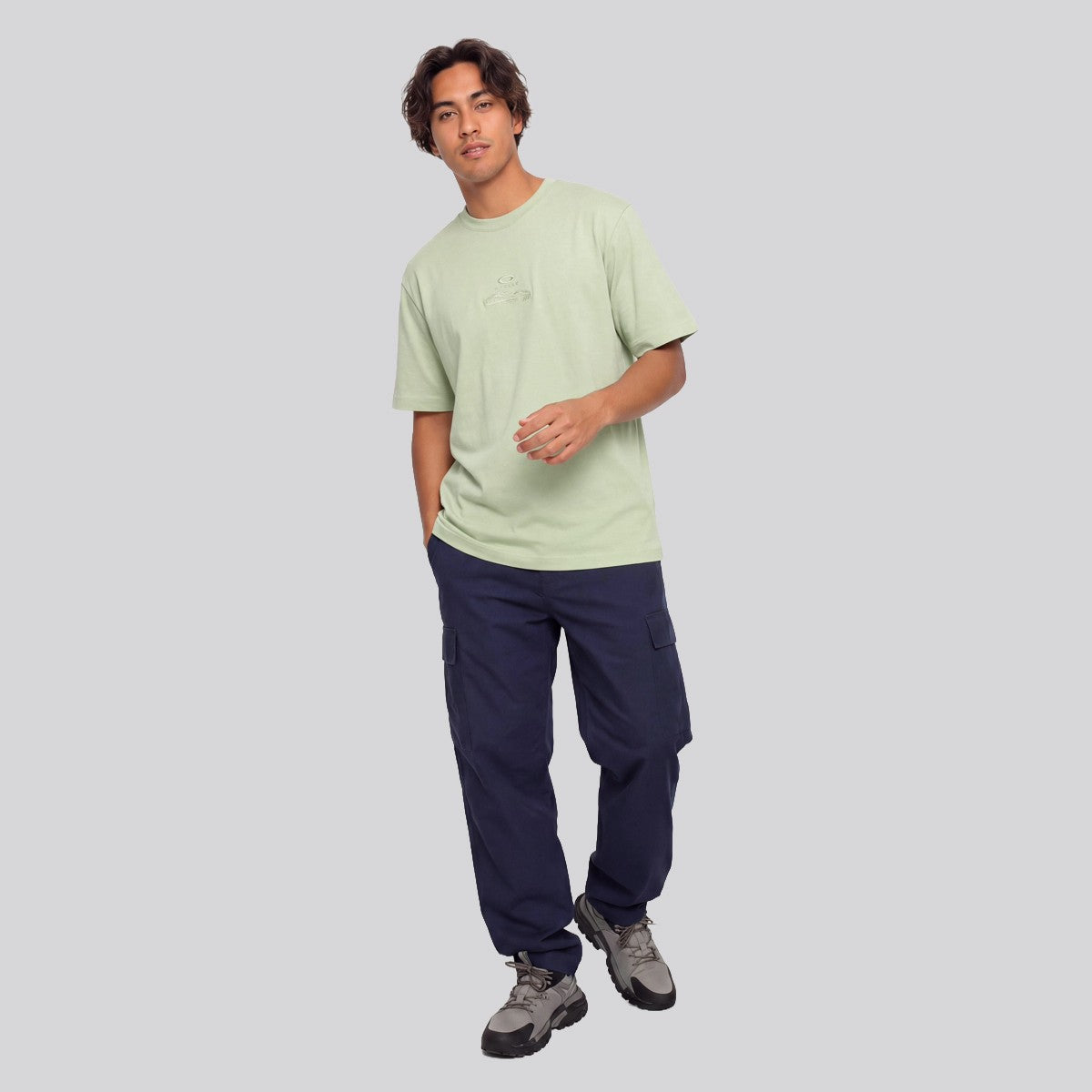 Polera Oakley MTN Ridge Embroidered Green / Lt Green