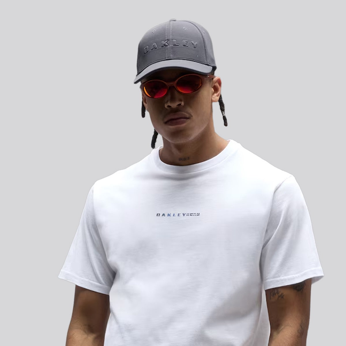 Polera Oakley Futurescape Logo Hibiscus All White