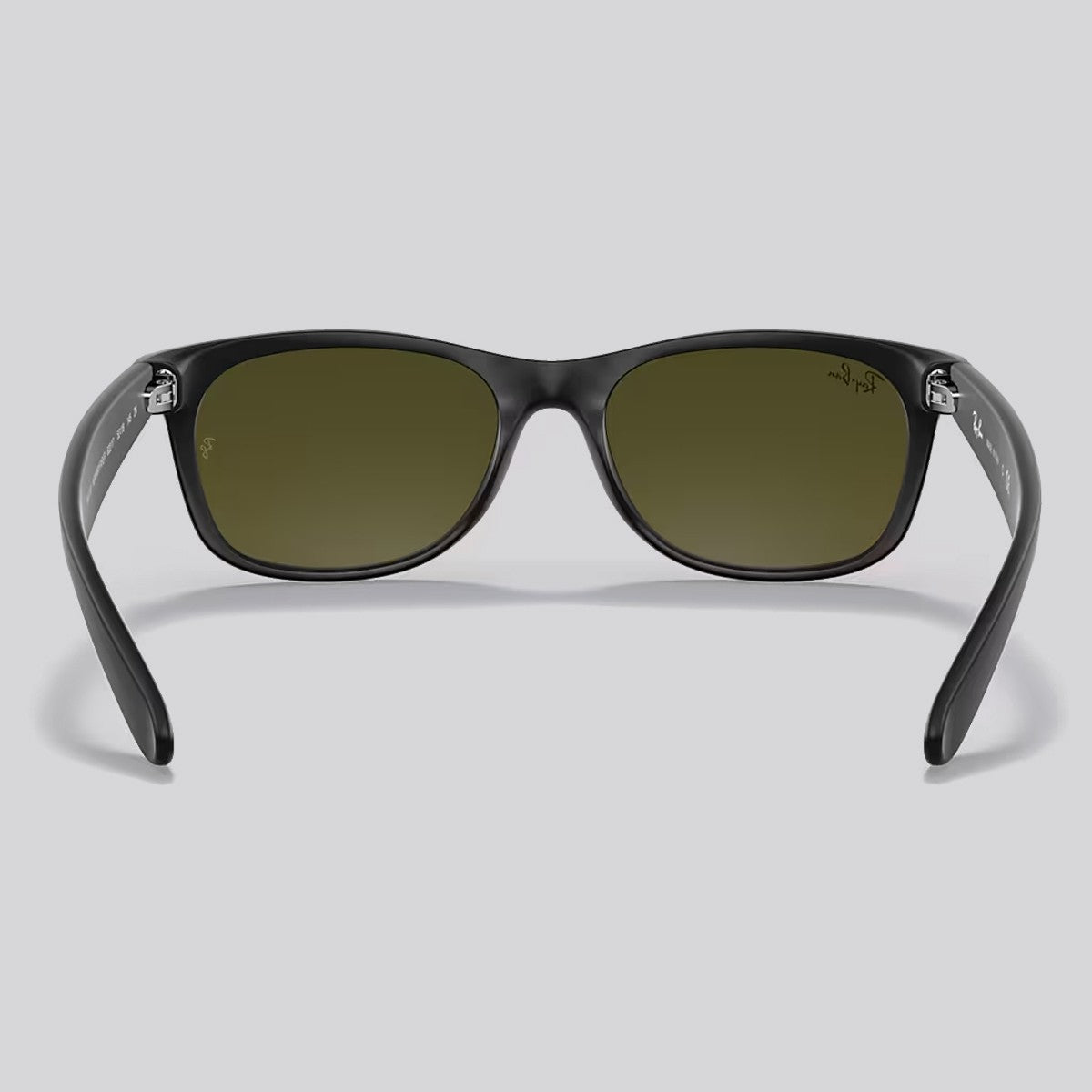 Lentes de Sol Ray-Ban New Wayfarer Flash Matte Rubber Black/Blue Flash