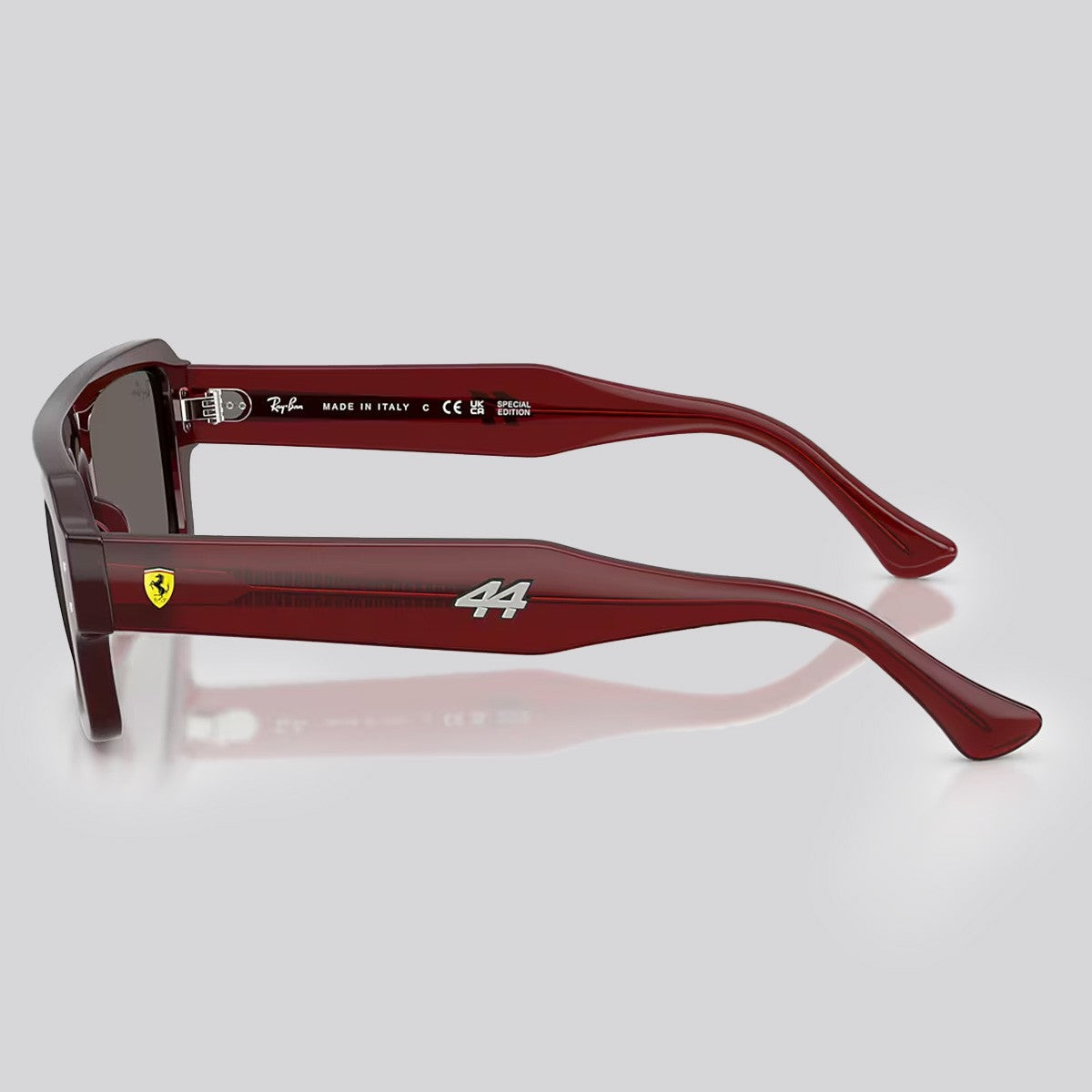 Lentes de Sol Ray-Ban Lewis Hamilton Flacko Red Trasparent/Grey