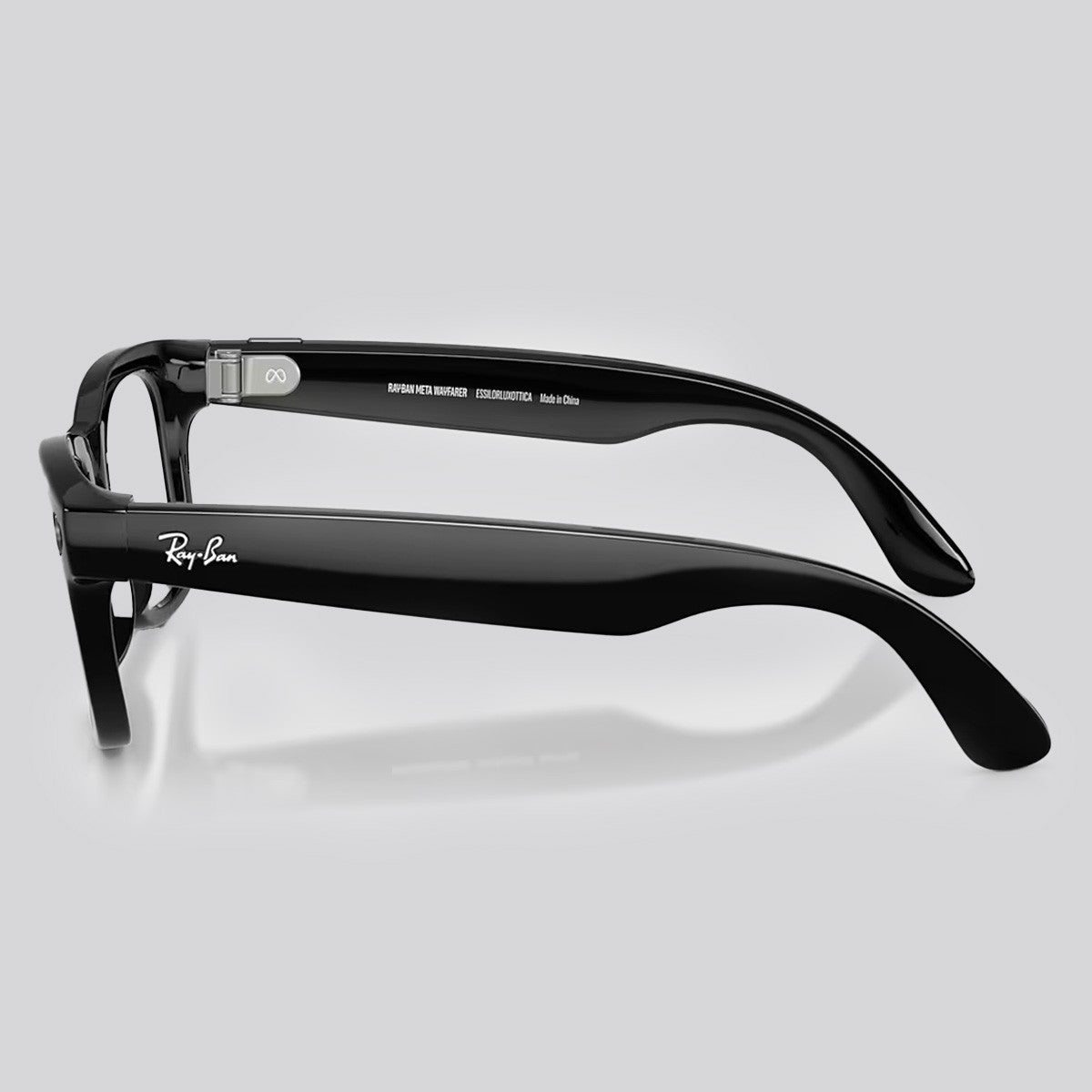 Lentes de Sol Ray-Ban Wayfarer Meta Gen 2 Black Polarizado 53-22