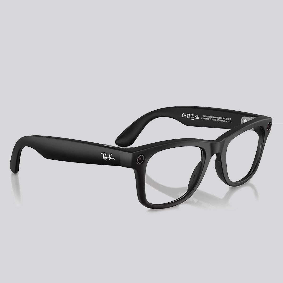 Lentes de Sol Ray-Ban Wayfarer Meta Gen 2 Matte Black Polarizado