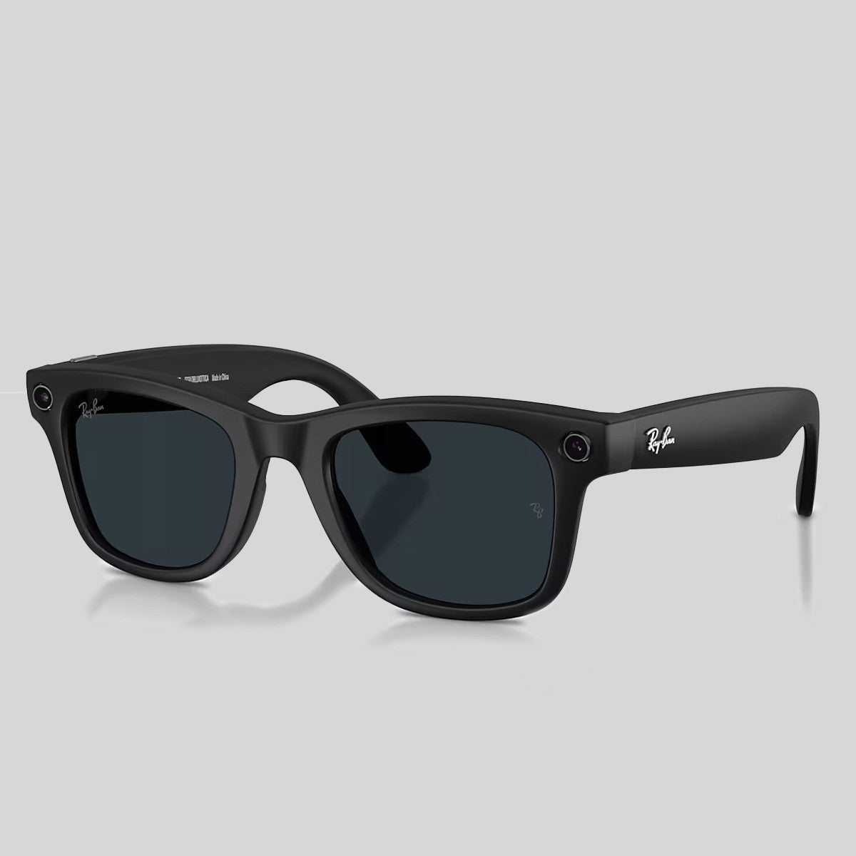Lentes de Sol Ray-Ban Wayfarer Meta Gen 2 Matte Black Polarizado
