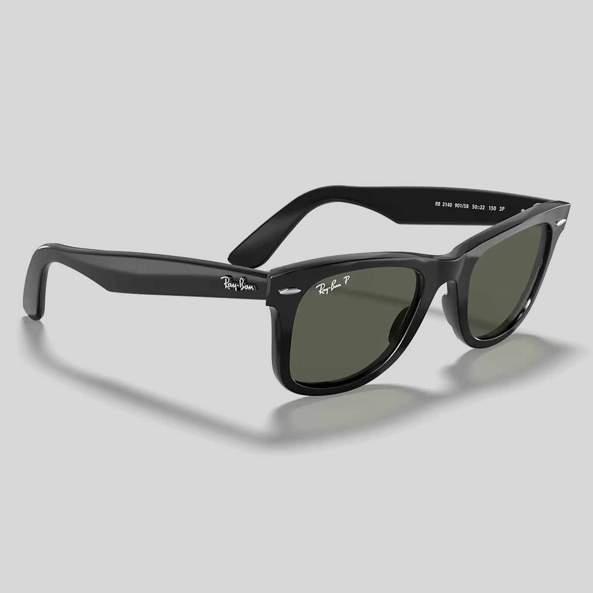 Lentes de Sol Ray-Ban Wayfarer XXL Black / Green Polarizado